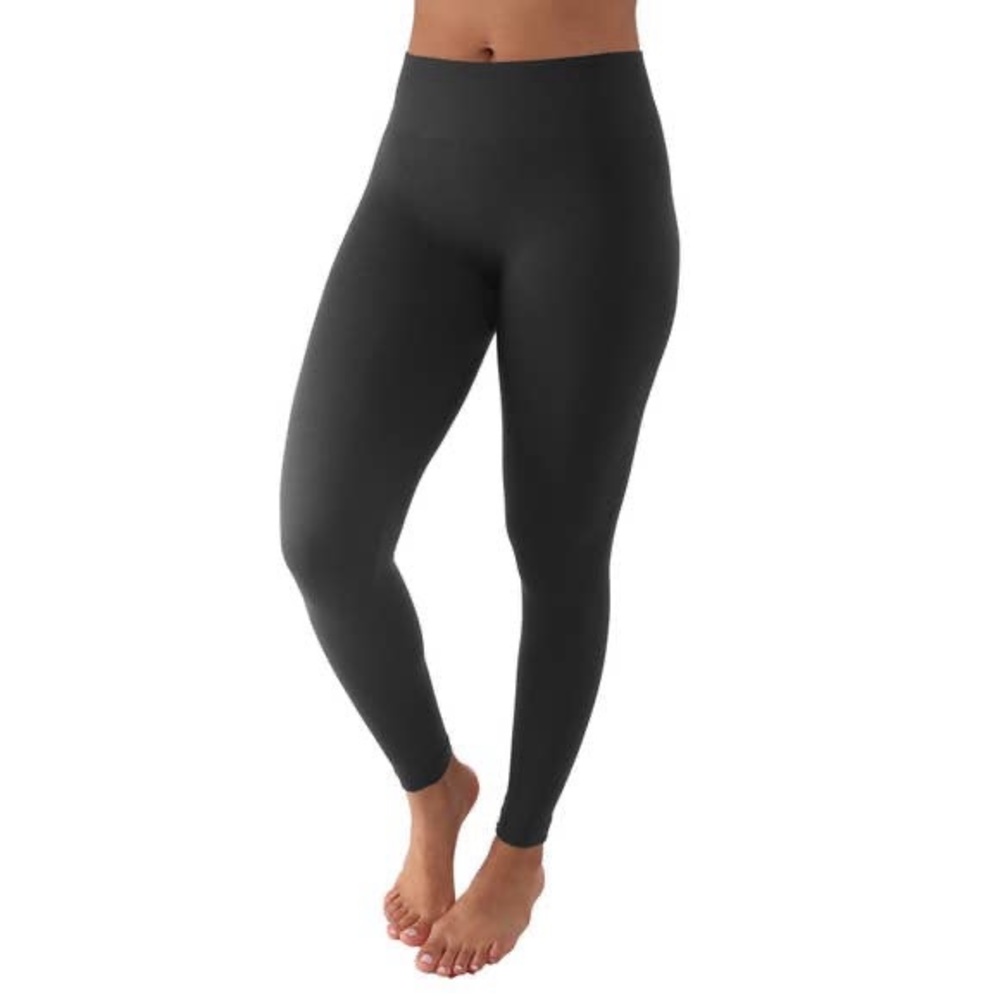 Dark Grey Mid Waist fleece leggings